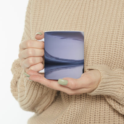 Moonlight Reflections on a Quiet Lake - The Alien Ceramic Mug 11 oz