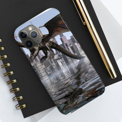 "Ascending the Deluge: A Dragon's Soaring Journey." - The Alien Tough Phone Cases