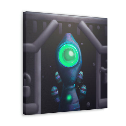 "The Secret Portal Guardian" - The Alien Canva