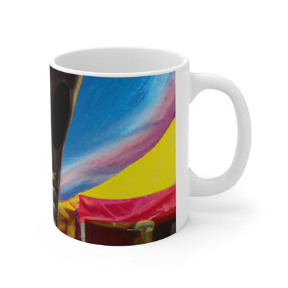 "Fair Invaders: A Cosmic Crash Course" - The Alien Ceramic Mug 11 oz