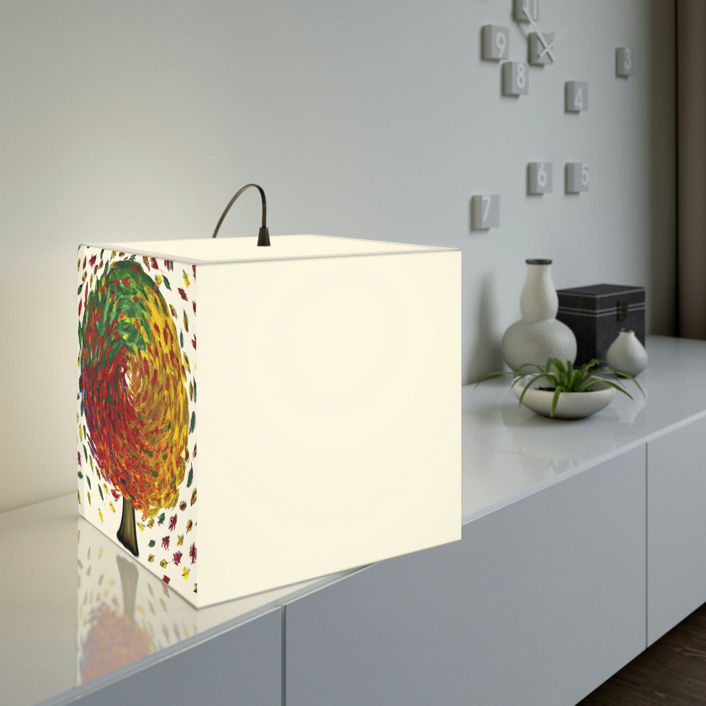 "Autumnal Whirl" - Die Alien Light Cube Lampe