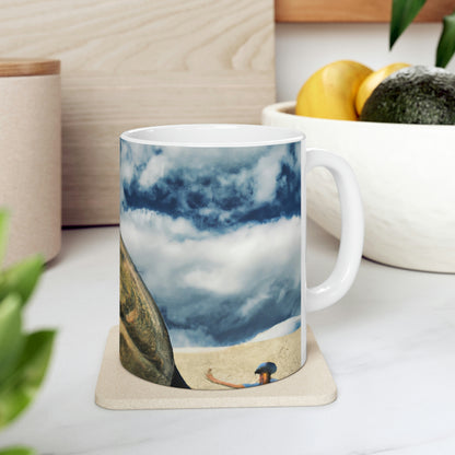 Mystery in the Meadow: The Gigantic Find of a Farmer - The Alien Ceramic Mug 11 oz