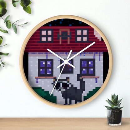 "Caper in the Mansion: A Raccoon's Adventure" - The Alien Wall Clock