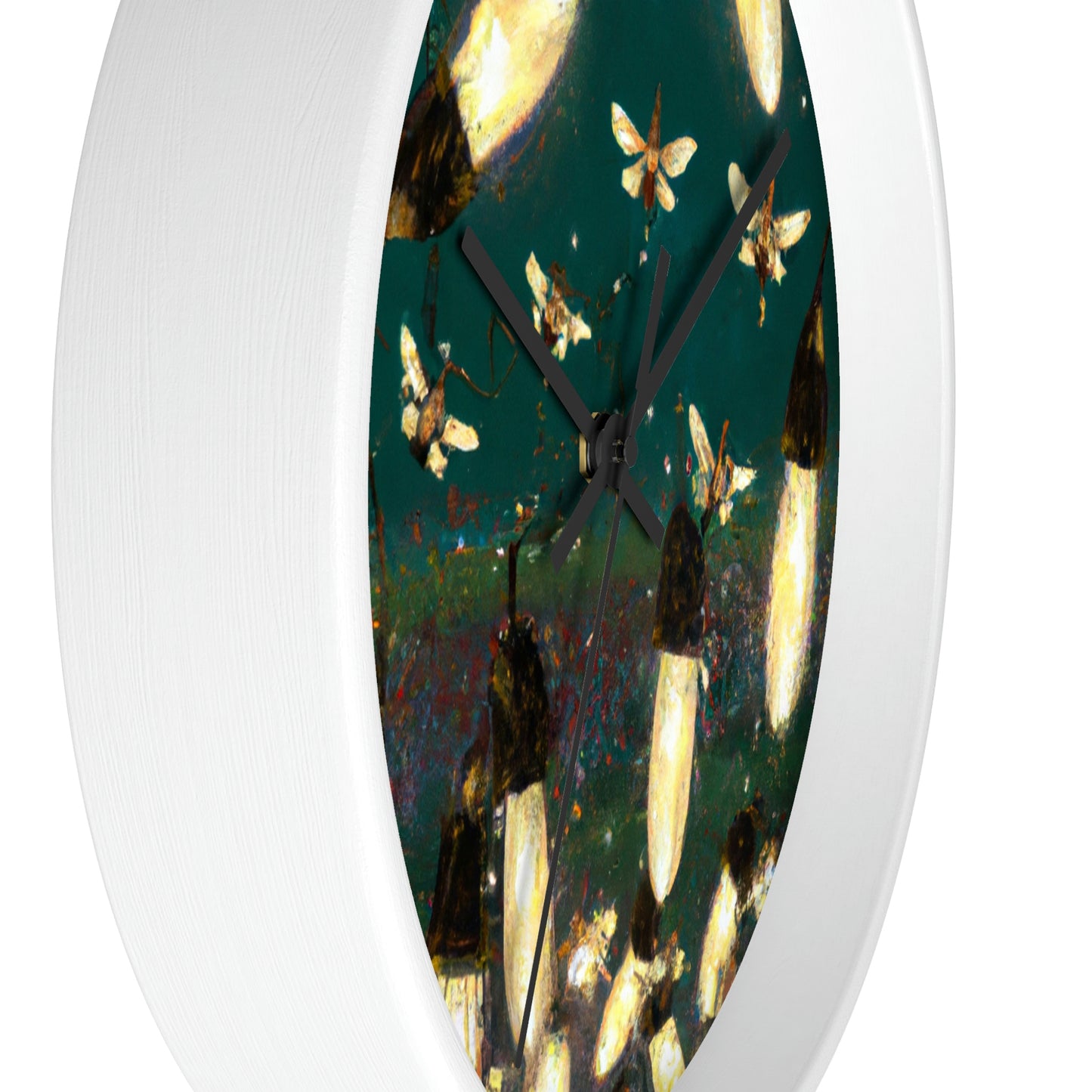 Twinkling Fireflies in the Evening Sky - The Alien Wall Clock