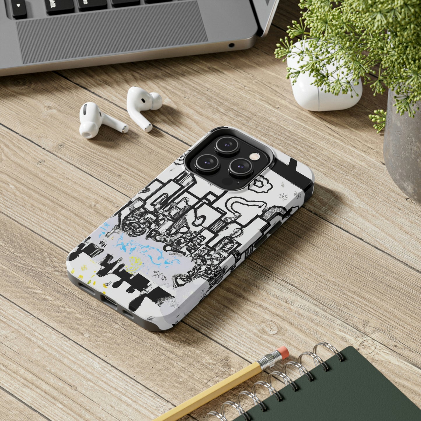 "Ghostly Haze: The Forgotten City". - The Alien Tough Phone Cases