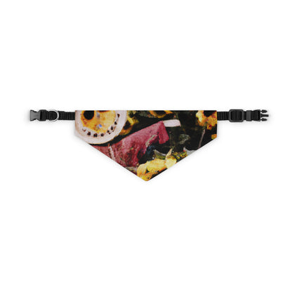 "Lone Sentry of the Sunflower Field" - The Alien Pet Bandana Collar