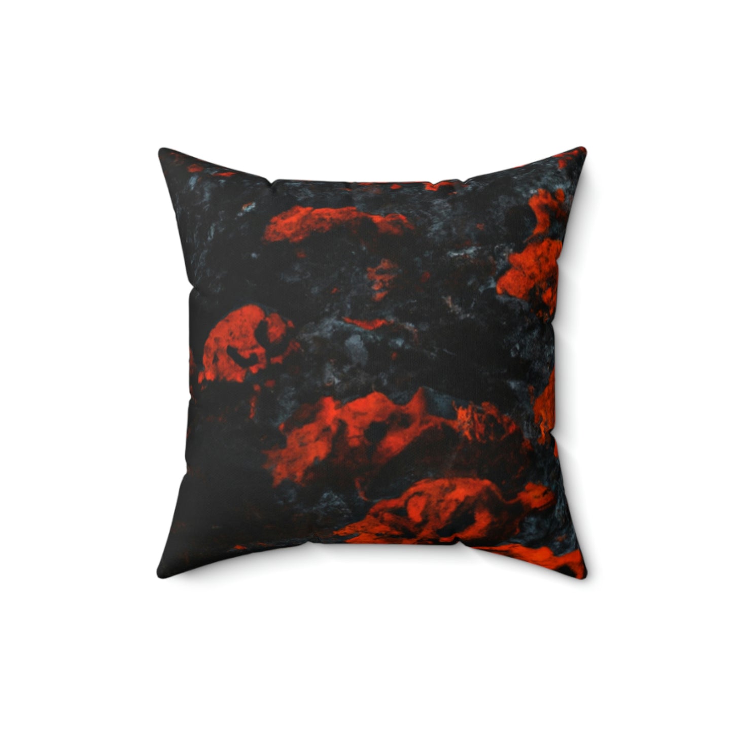 "Inferno der Blüten" - Das Alien Square Pillow