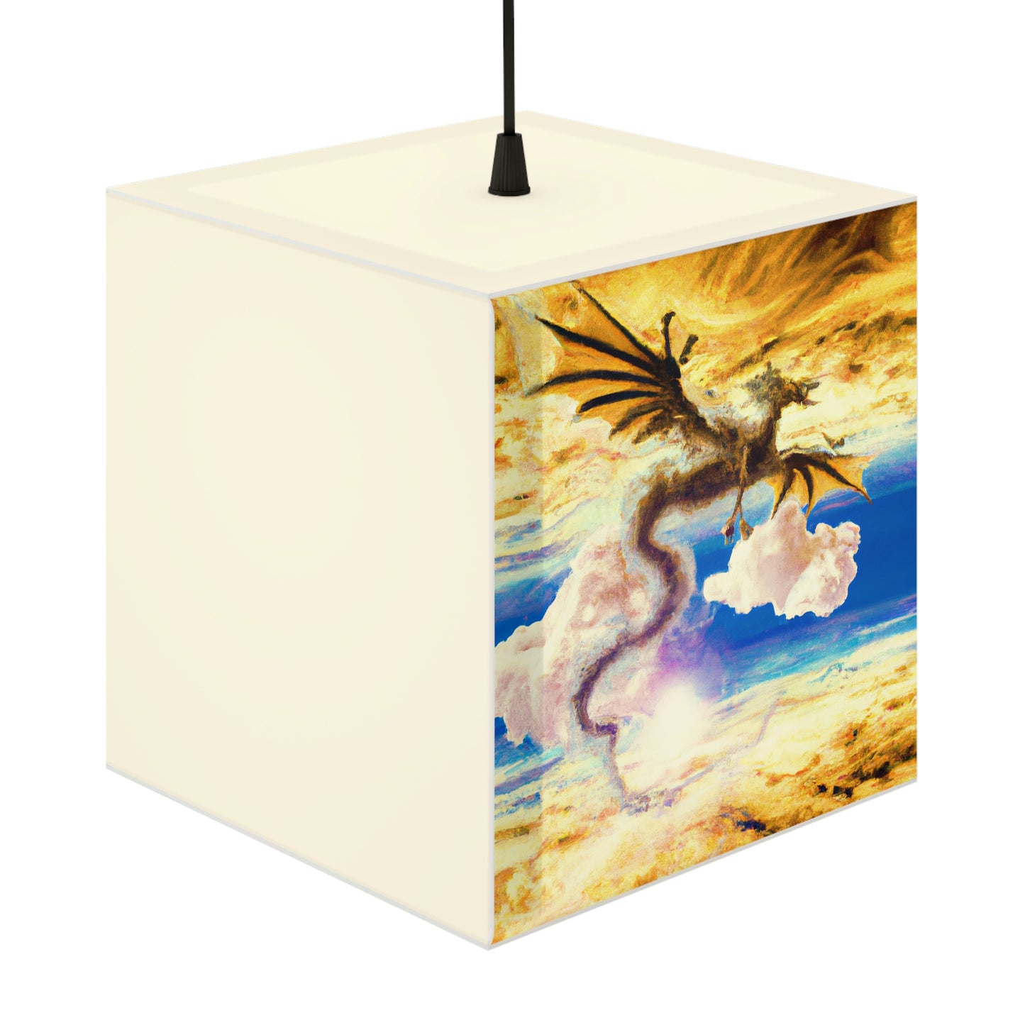 "A Heavenly Blaze with a Mystic Dragon" - The Alien Light Cube Lamp