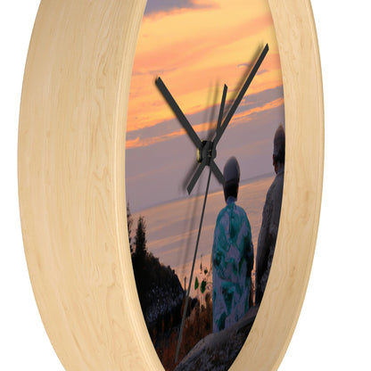 "Embracing the Evening" - The Alien Wall Clock