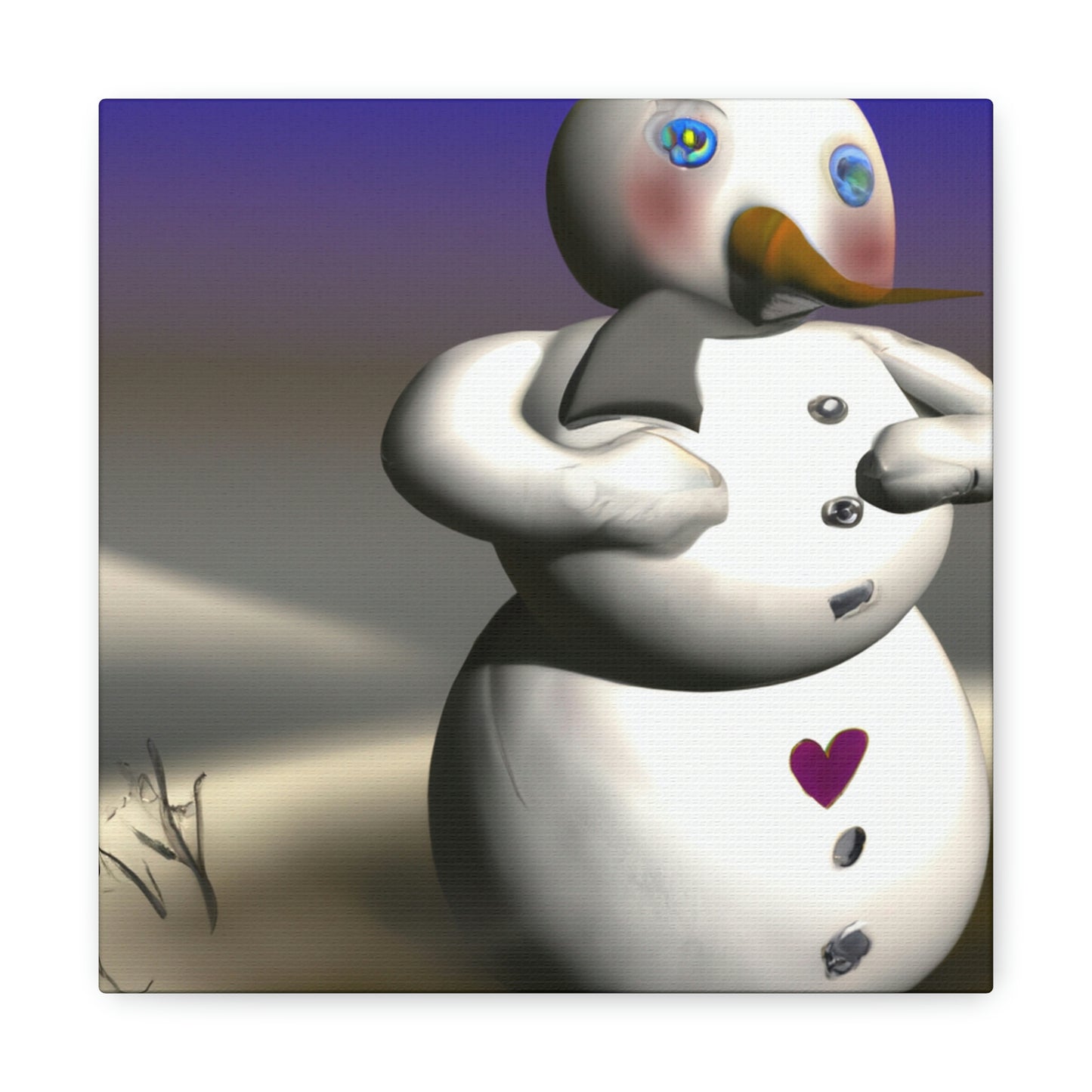 "Chilly But Hopeful: The Snowman's Quest For A Hug" - The Alien Canva