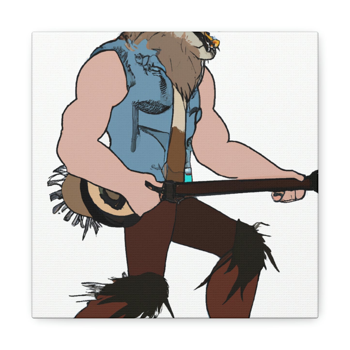 "Howling Highwayman: The Banjo-Playing Werewolf Biker" - The Alien Canva