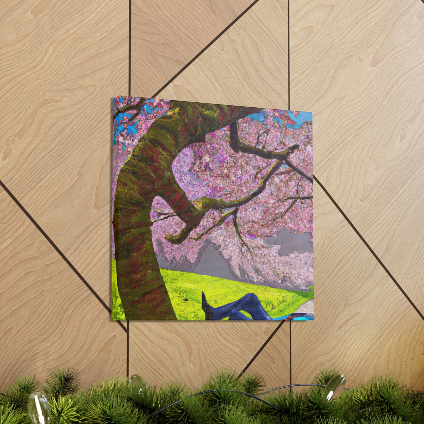 "A Moment of Calm Beneath the Cherry Blossoms" - The Alien Canva