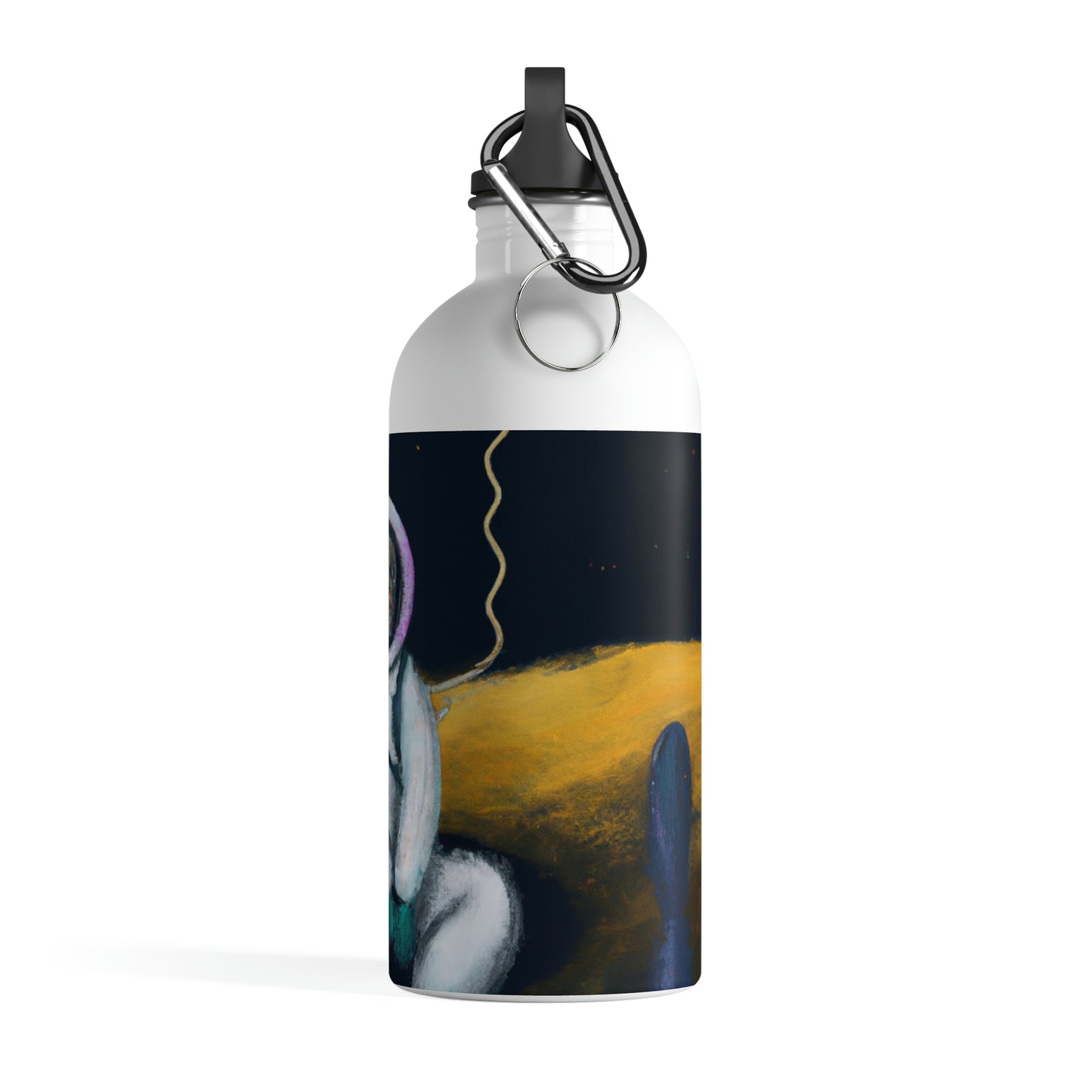 "Alone in the Dark: A Solitary Astronaut's Survival" - The Alien Stainless Steel Water Bottle