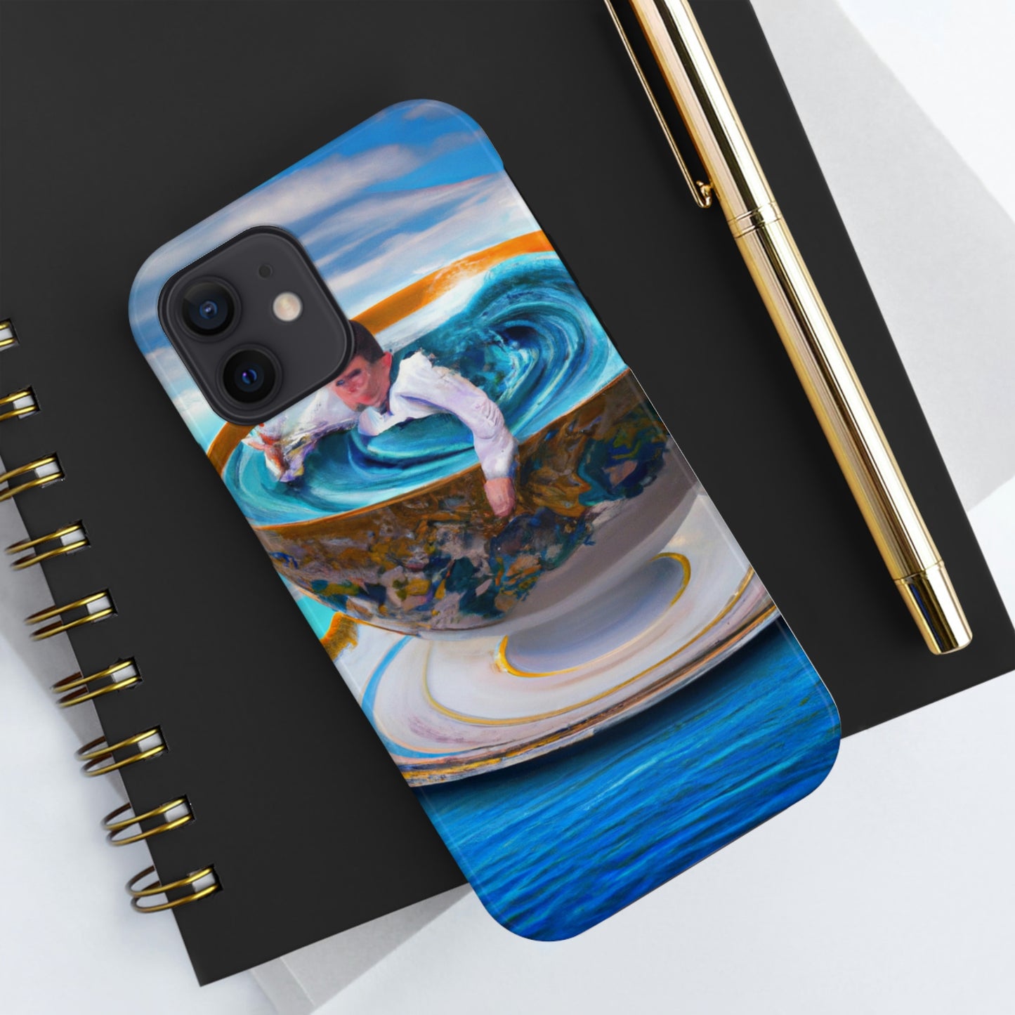 "Adrift in a China Cup: The Story of a Lost Child's Oceanic Adventure" - The Alien Tough Phone Cases