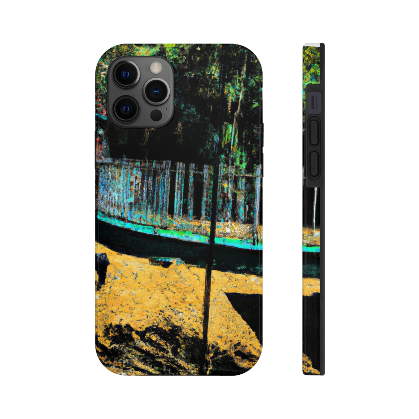 "Lost in the Shadows of Oblivion: A Journey Through the Abandoned Zoo" - The Alien Tough Phone Cases