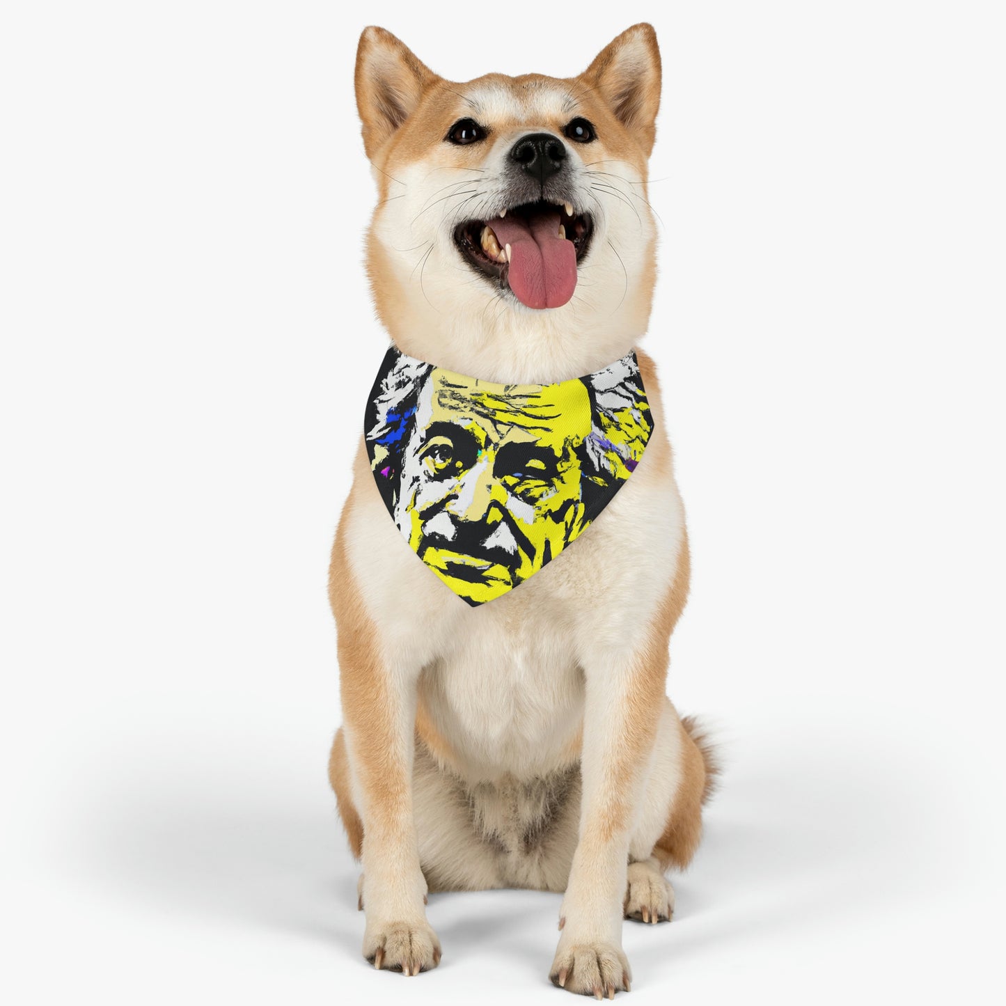 "Albert Einstein: Ein Pop-Art-Porträt" - Das Alien Pet Bandana Halsband