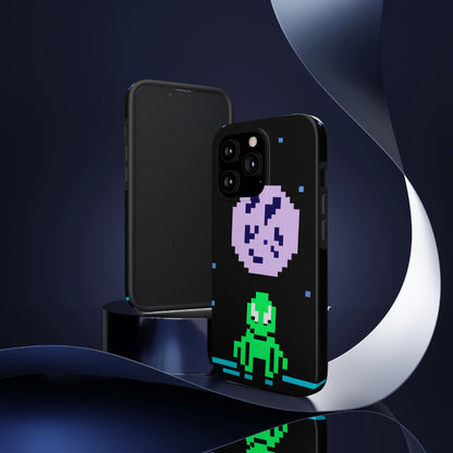 "Testigo solitario del cielo nocturno" - The Alien Tough Phone Cases Pixel Art