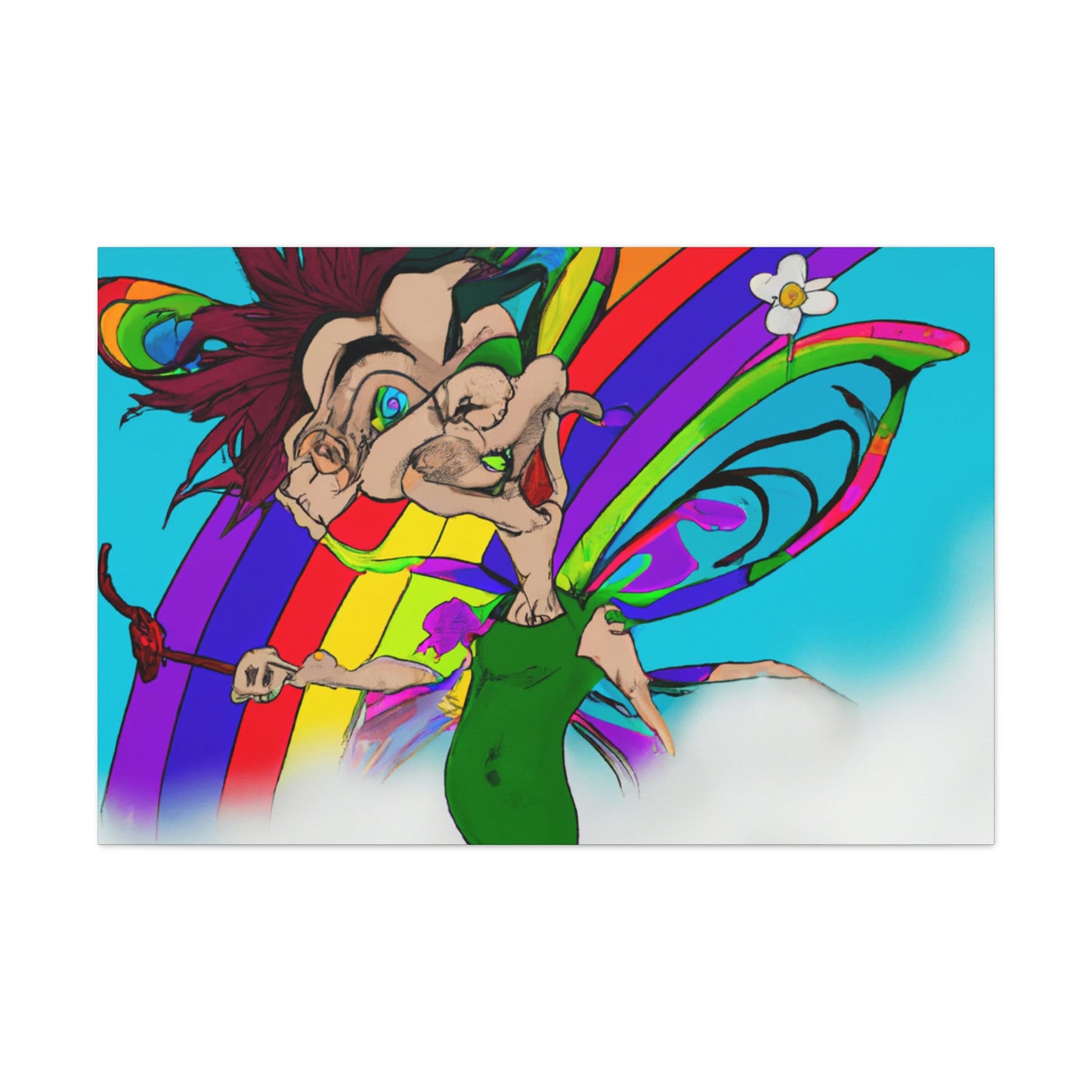 Rainbow Mischief Fairy - Die Alien-Canva