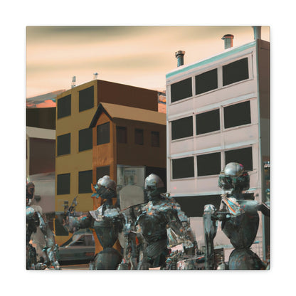 "Robot Town Takeover" - Die Alien-Canva