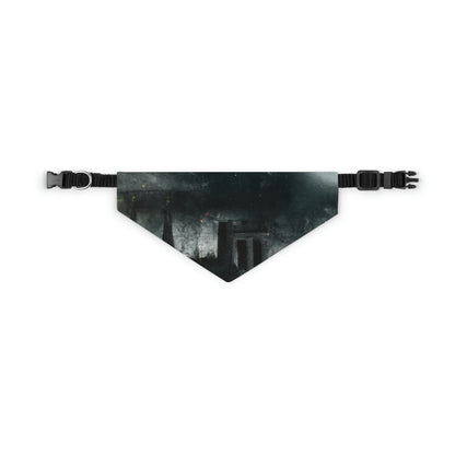 "Luminous Nocturne: A City Lit By Moonlight" - The Alien Pet Bandana Collar