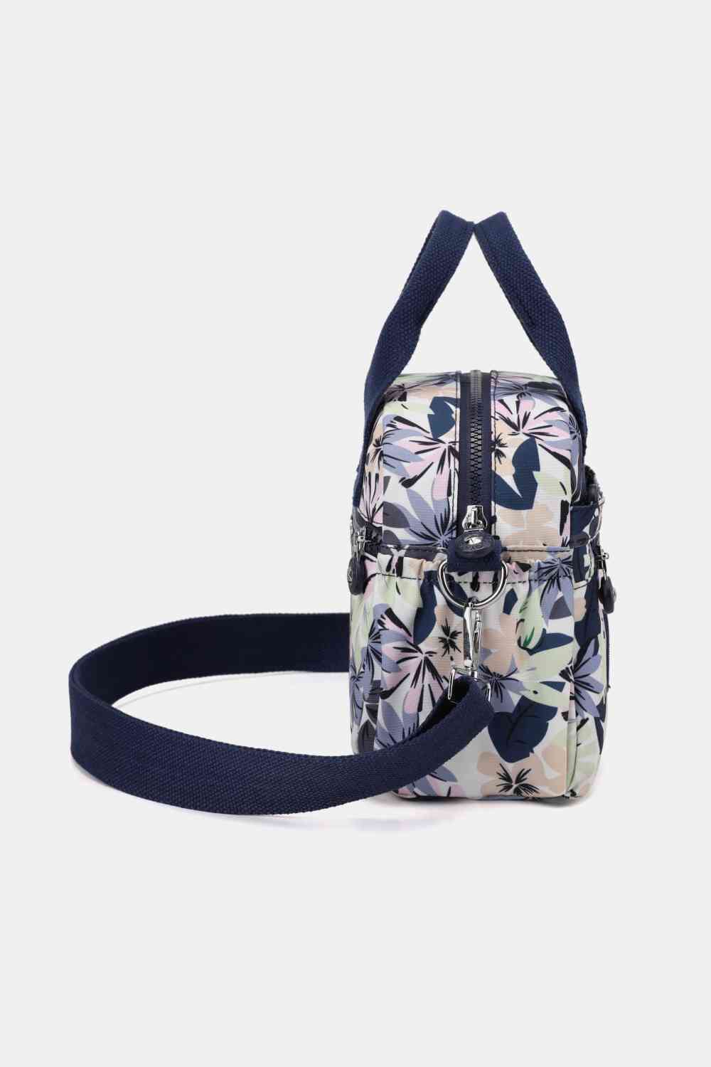 Handtasche aus Nylon mit Blumenmuster