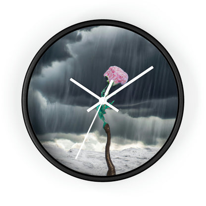 "Aight Against the Storm: Die Geschichte einer einsamen Blume" - Die Alien-Wanduhr