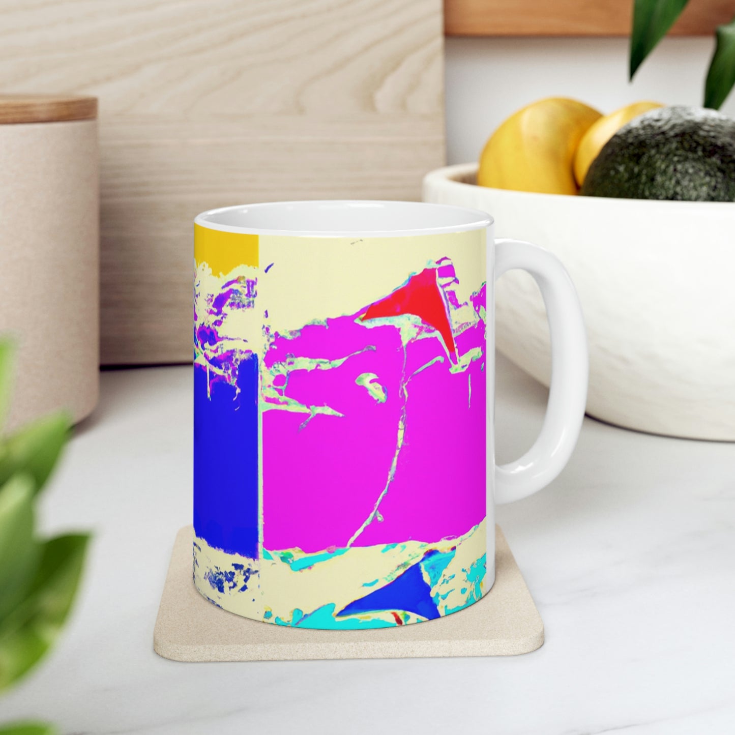 "Kites Aflutter in the Vibrant Sky" - The Alien Ceramic Mug 11 oz