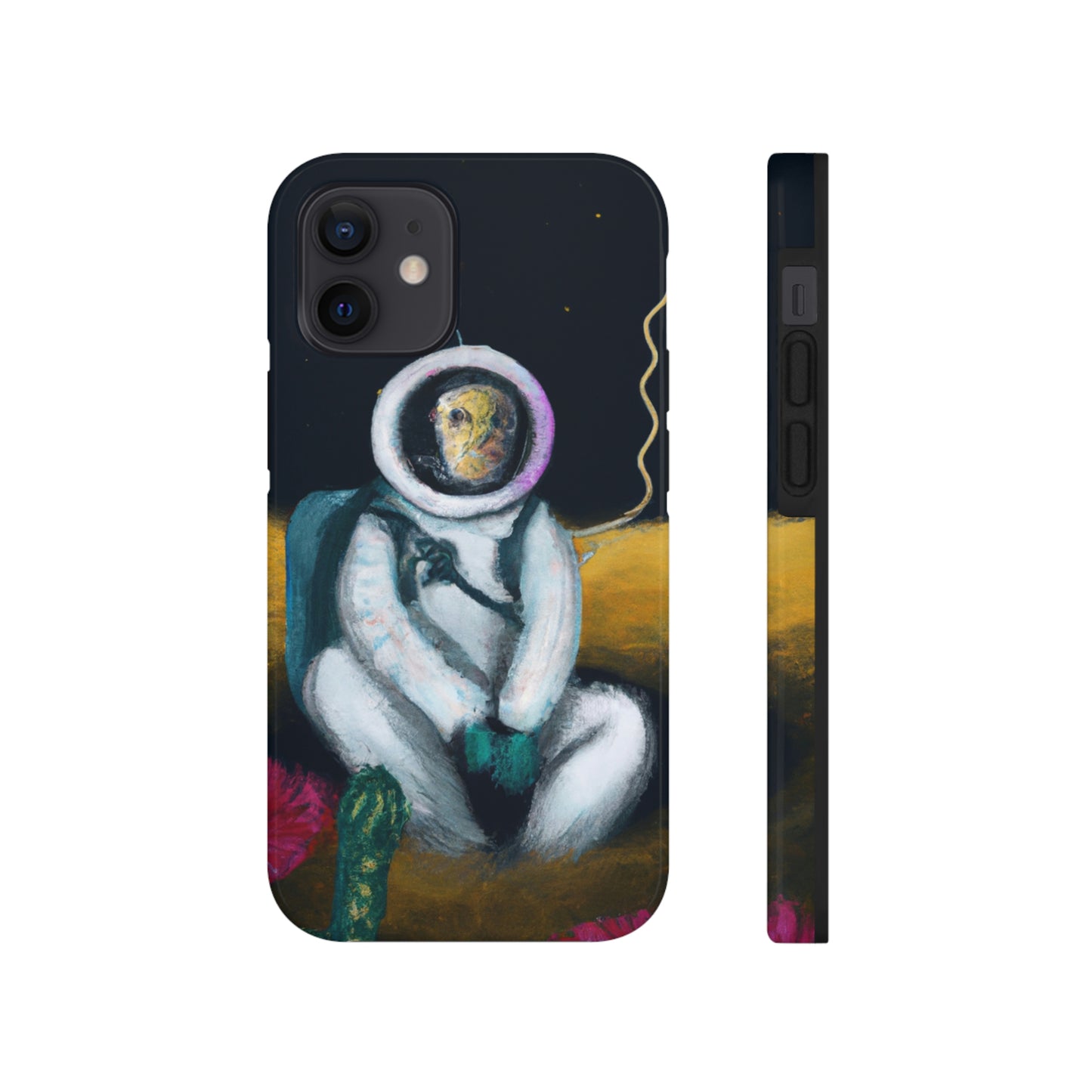 "Allein im Dunkeln: Das Überleben eines einsamen Astronauten" - Die Alien Tough Phone Cases