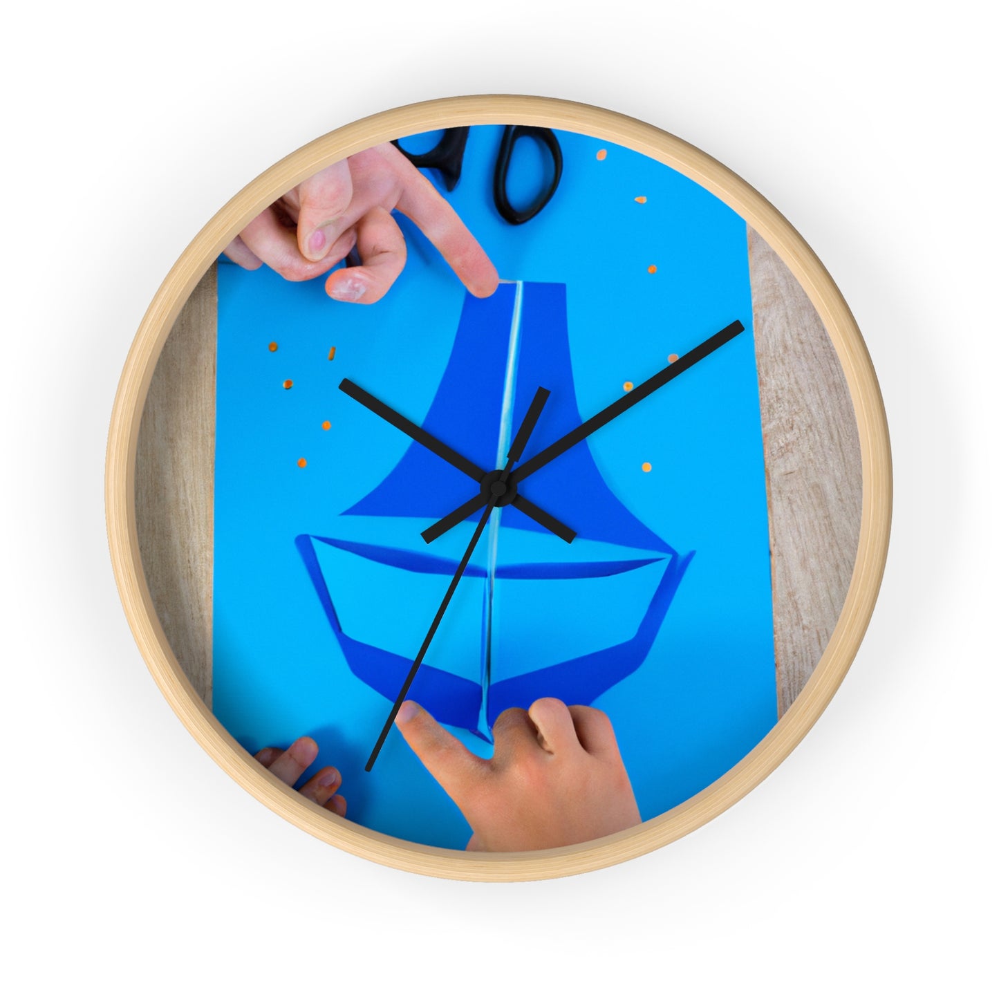 two small circles out of yellow construction paper to serve as the sun

A Journey to the Sun: Crafting a Blue Boat and Two Sailors - The Alien Wall Clock