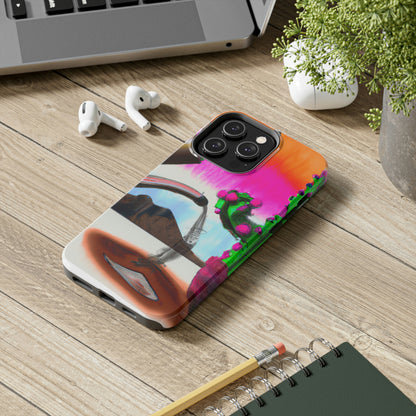 „Ein unangenehmer koffeinhaltiger Moment: Die Geschichte eines Bots und eines Kaktus“ – The Alien Tough Phone Cases