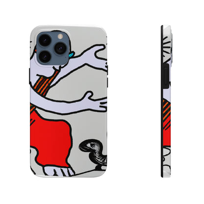 "A Blind Monk's Gentle Embrace of a Lost Dragonling" - The Alien Tough Phone Cases