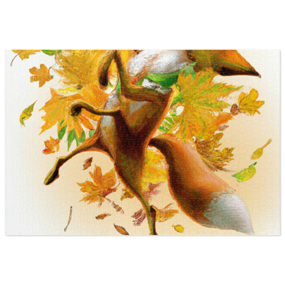 "Autumnal Adventure: A Fox's Mischief" - The Alien Jigsaw Puzzle