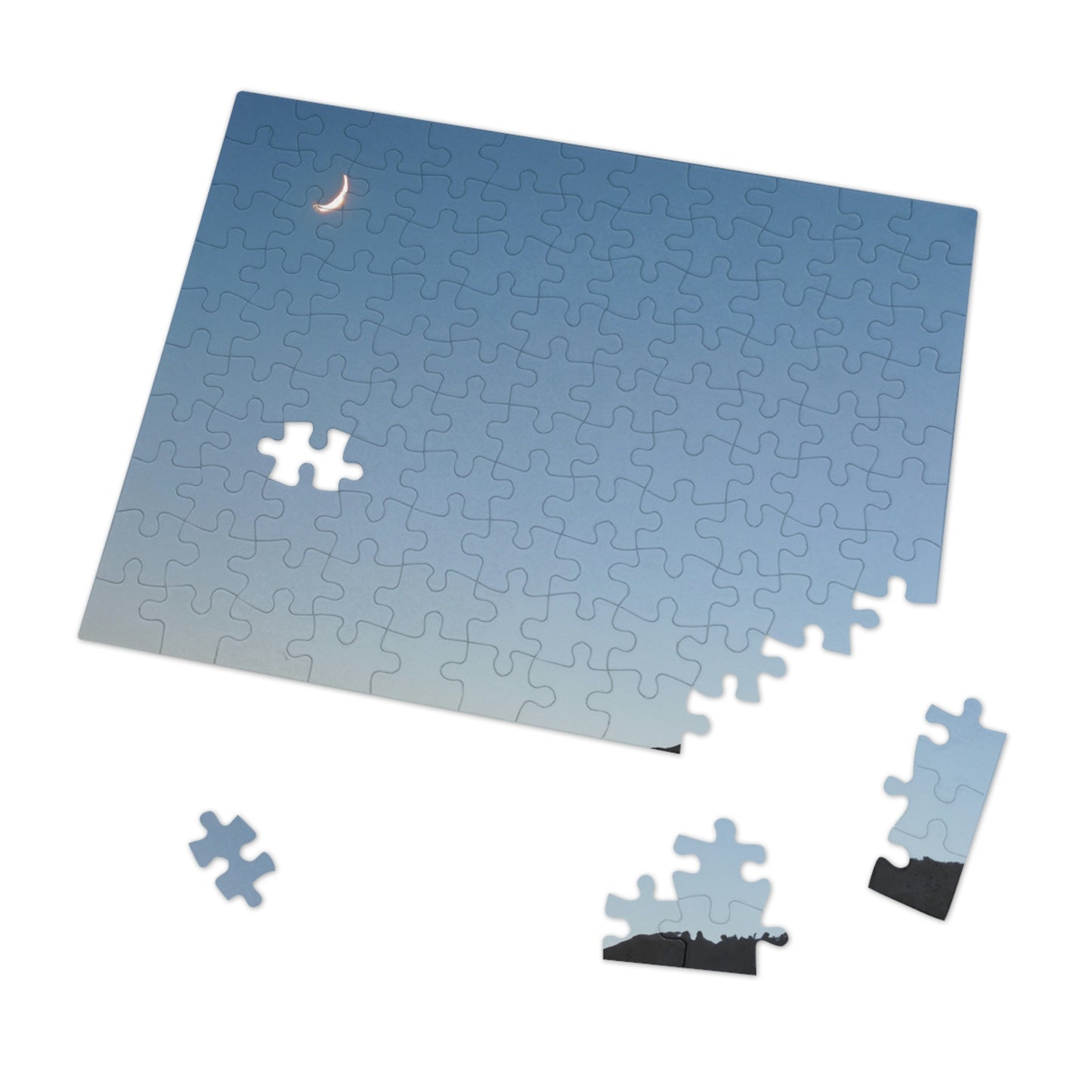 The Crescent Moon in Winter's Shadow - The Alien Jigsaw Puzzle