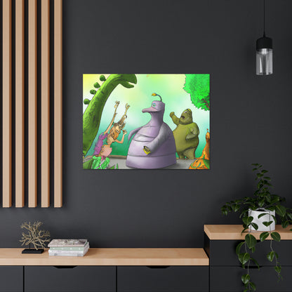 "Intergalaktische Zoo-Abenteuer" - The Alien Canva