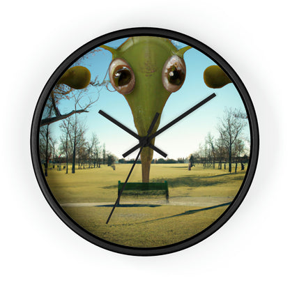 "Alien Parked Tales" - The Alien Wall Clock