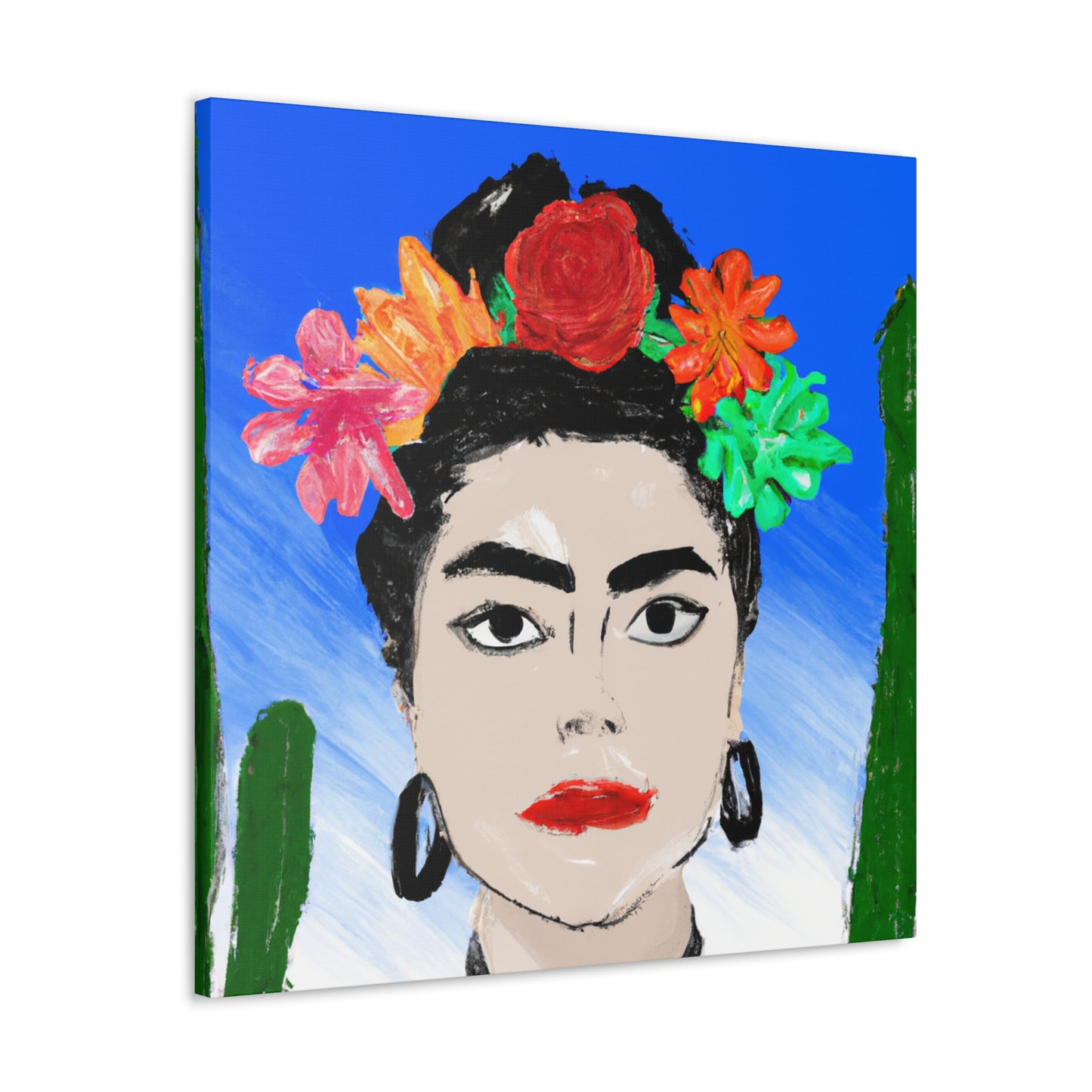 "Frida Ardiente: Pintando un ícono mexicano con cultura colorida" - The Alien Canva