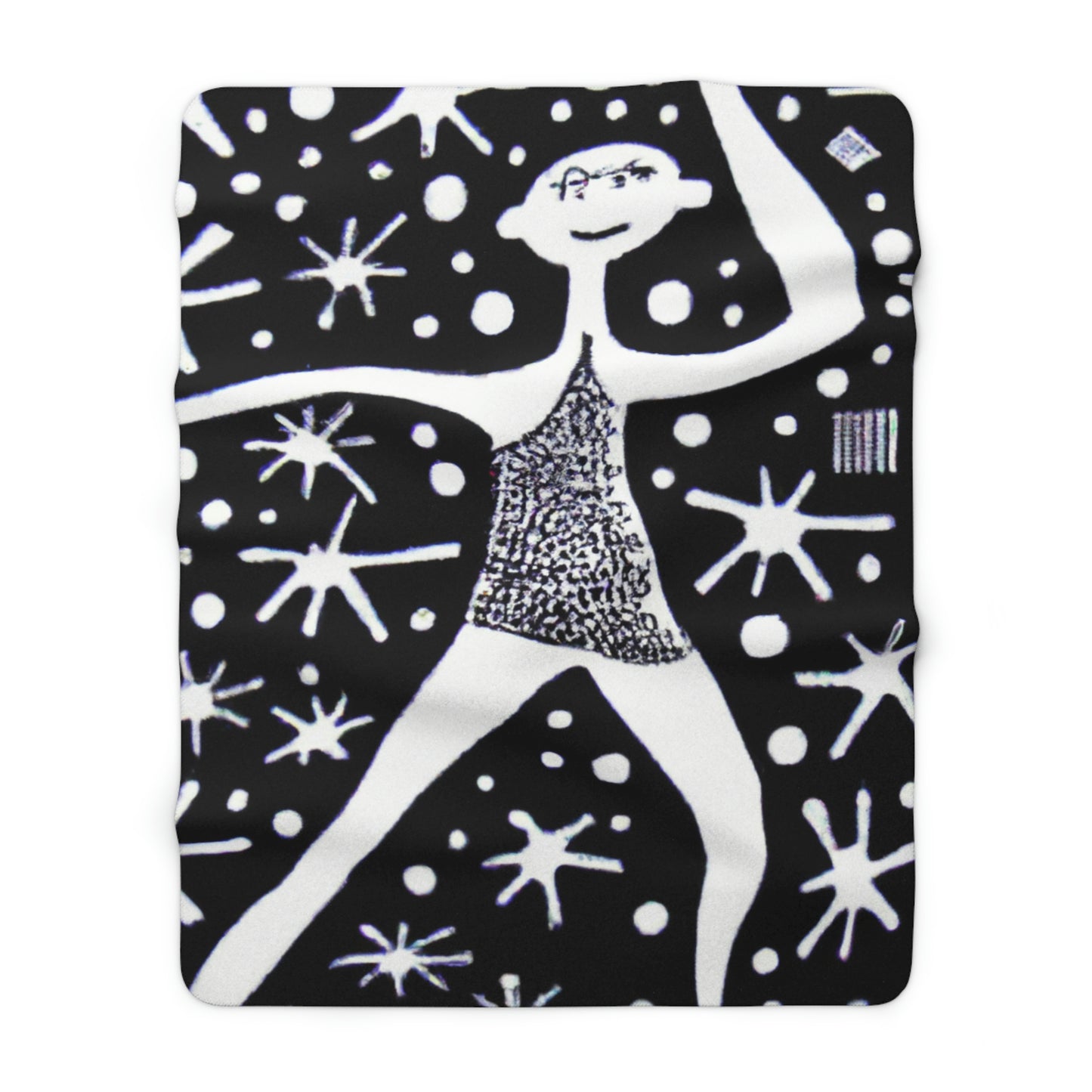 "Dancing Among the Galactic Light" - The Alien Sherpa Fleece Blanket