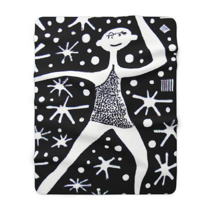 "Dancing Among the Galactic Light" - The Alien Sherpa Fleece Blanket