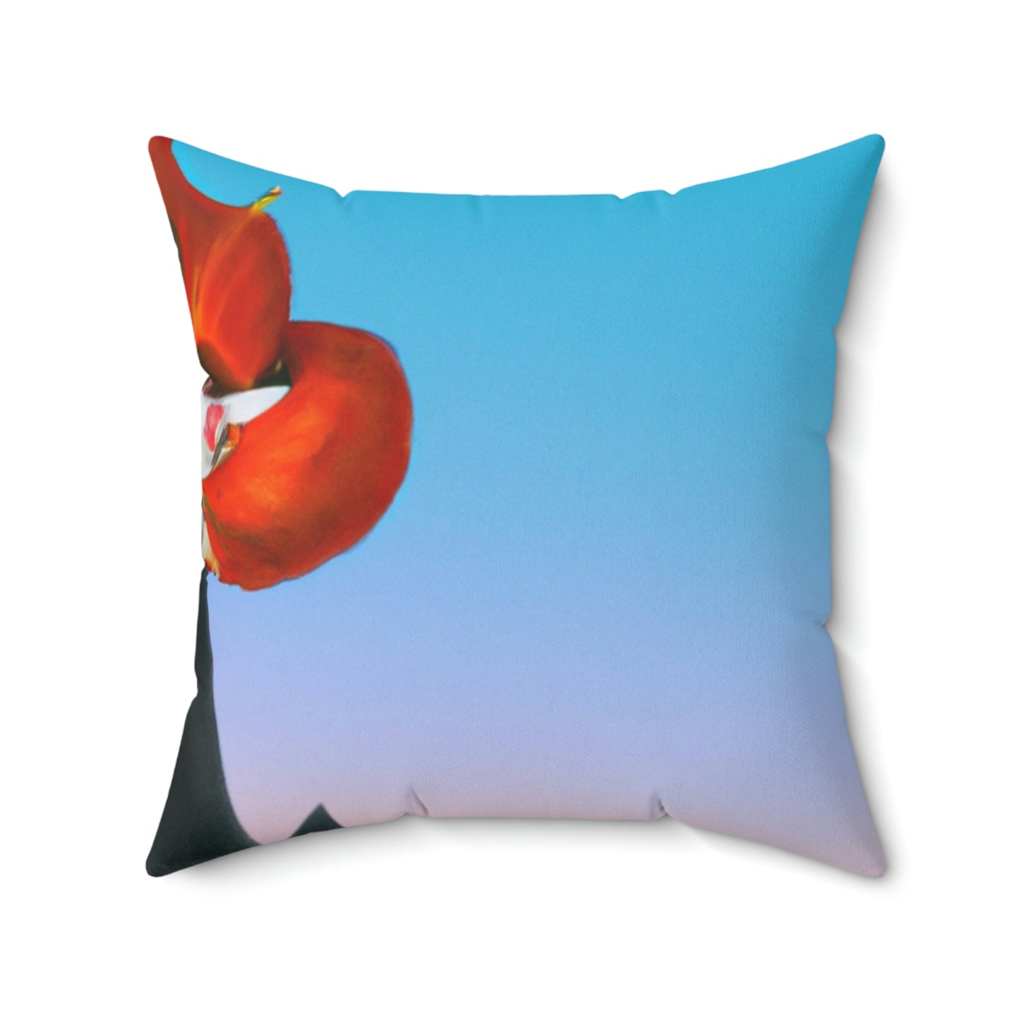 Der Fuchs, der auf dem Berg gipfelt – das Alien Square Pillow