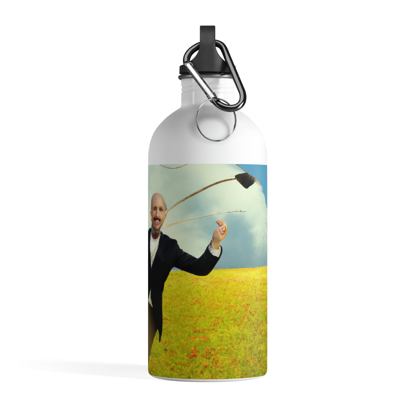 "A Kite Day in the Meadow" - The Alien Stainless Steel Water Bottle