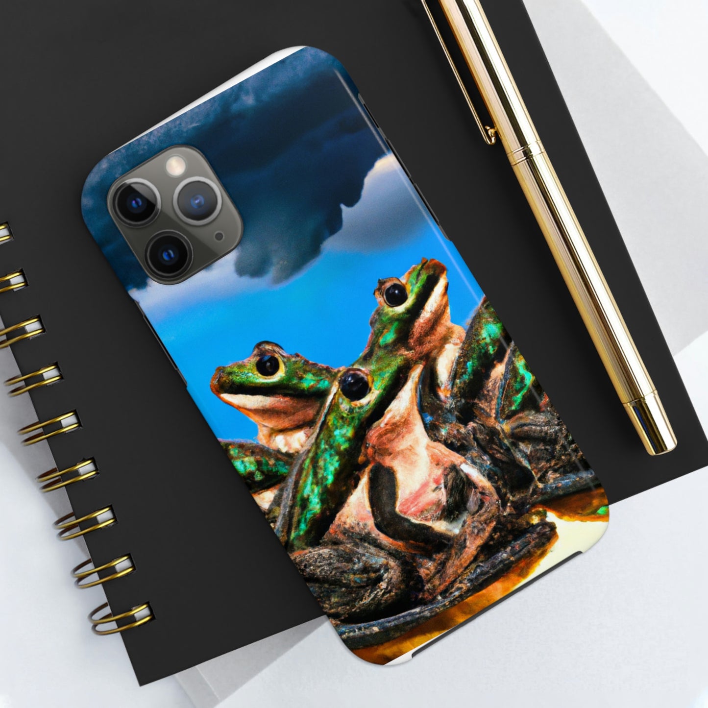 "A Frog Chorus in the Thunderstorm" - The Alien Tough Phone Cases