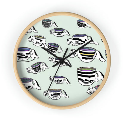 "A Purr-fectly Precious Tea Party Parade" - The Alien Wall Clock