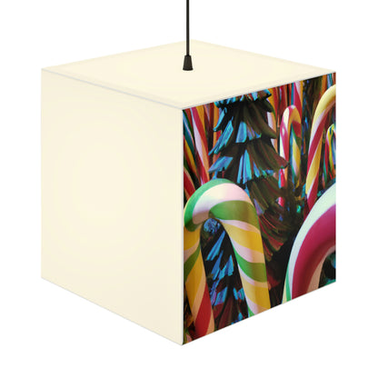 "Candy Cane Wonderland" - Die Alien Light Cube Lampe