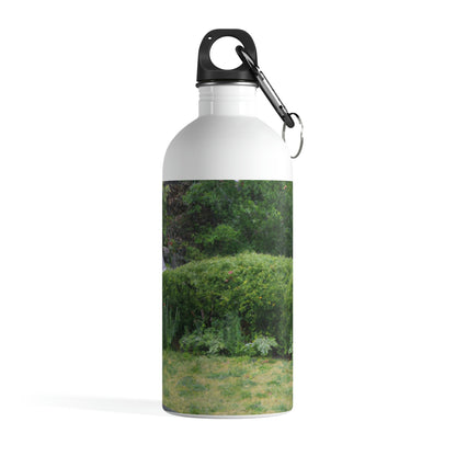 "Rainy Refuges: Uncovering the Fortune of a Garden Under an Umbrella" - The Alien Stainless Steel Water Bottle