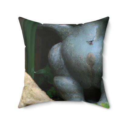 "Guardian of the Secret Garden" - The Alien Square Pillow