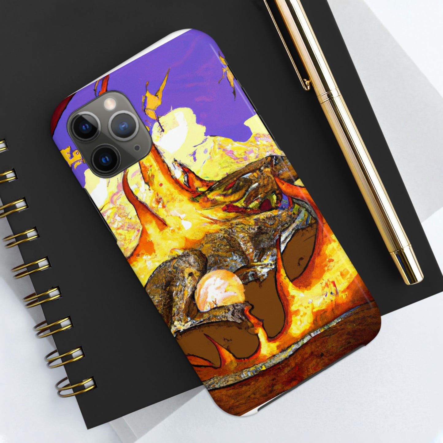 "Un dragón dormido en un abrazo infernal" - The Alien Tough Phone Cases