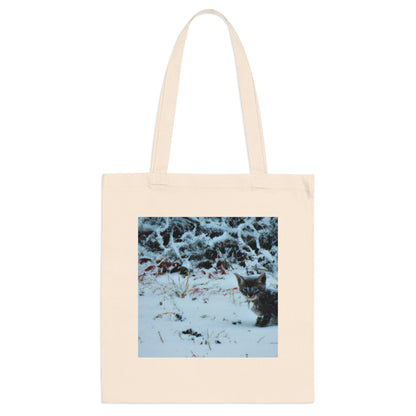 "Brave Kitten in the Frozen Storm" - The Alien Tote Bag