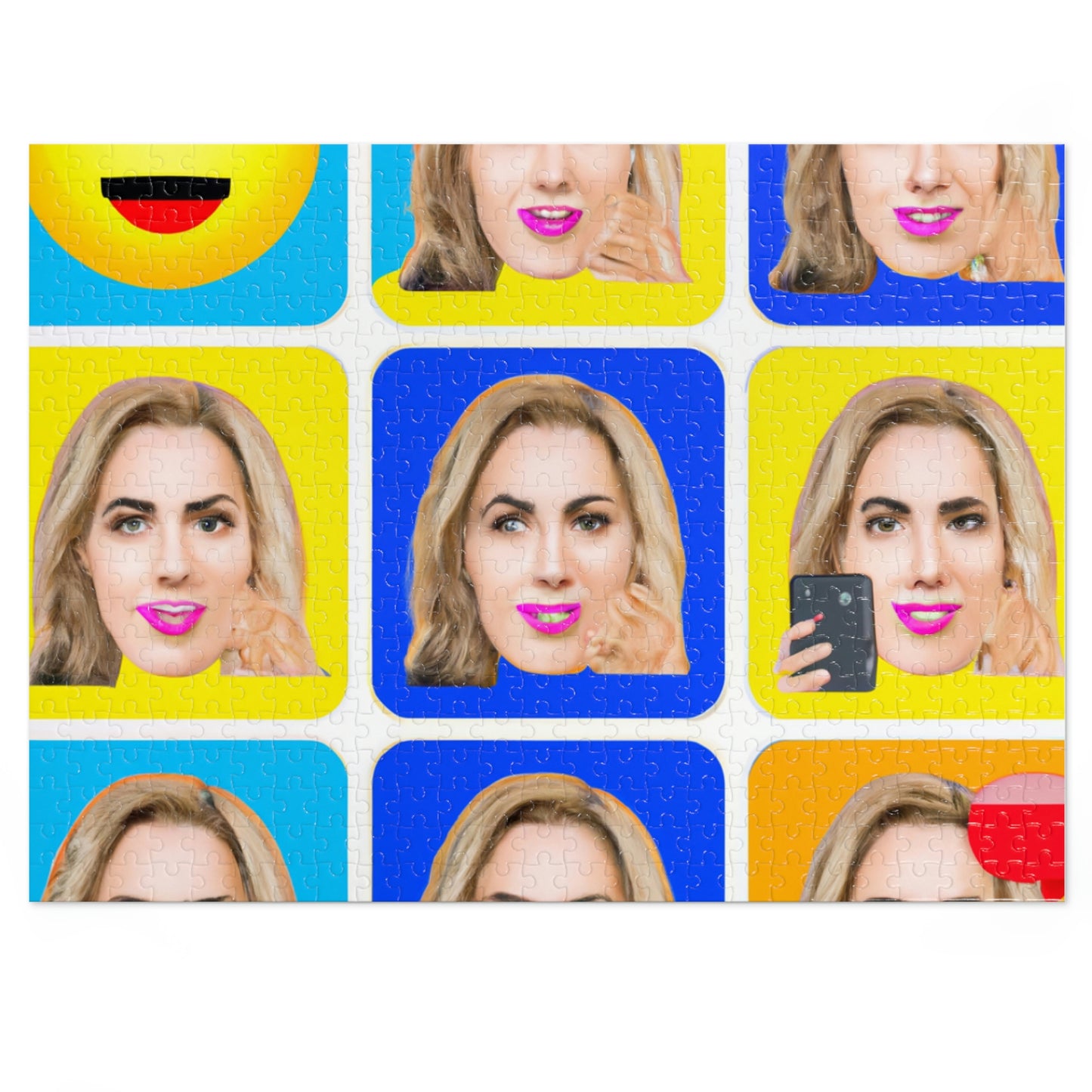 "Emoji-zing a Celebrity: A Pop Art Portrait" - Das Alien-Puzzle