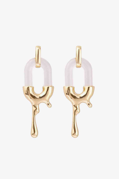 Contrast Zinc Alloy Earrings