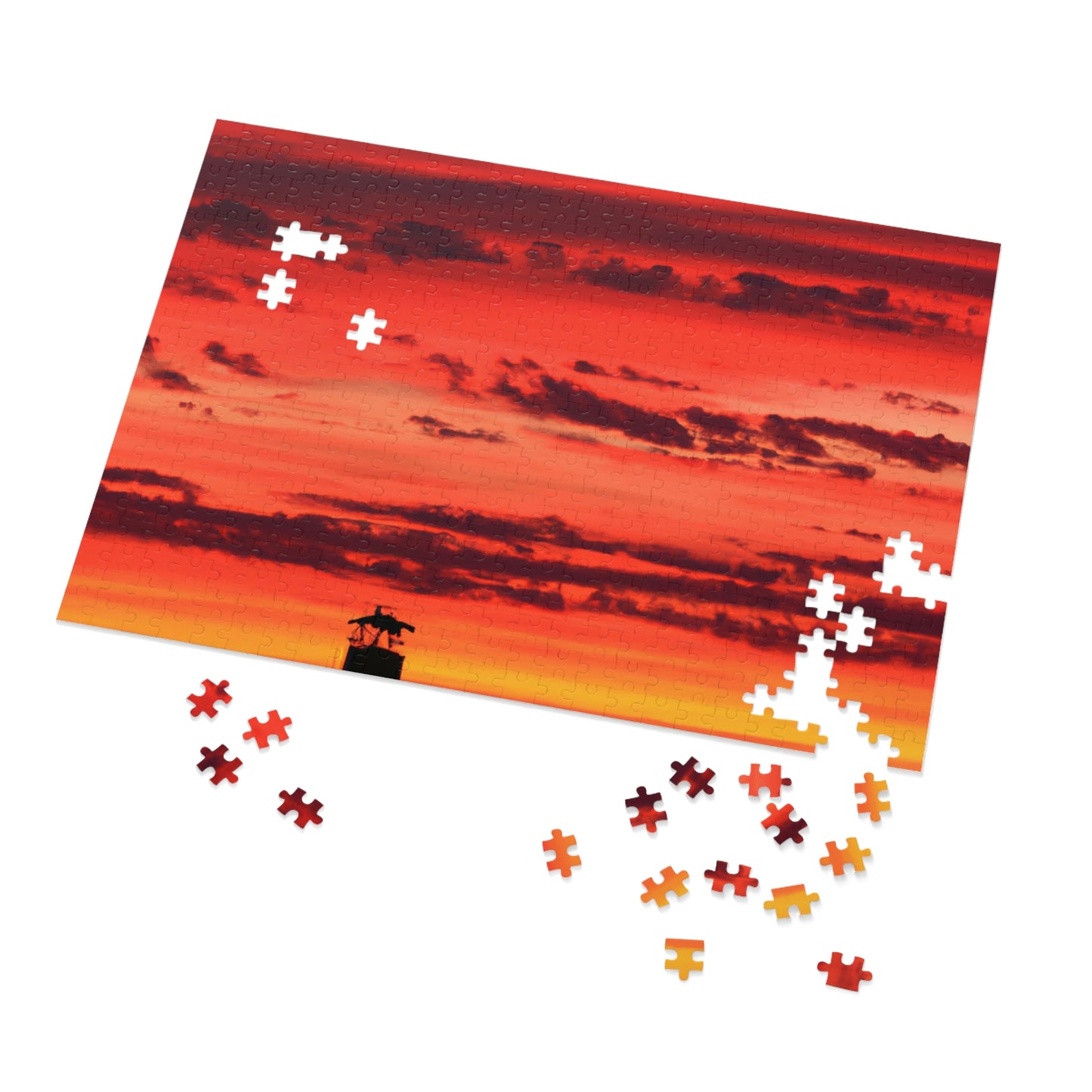 "Lonely Lighthouse on Fire" - The Alien Jigsaw Puzzle